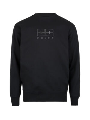 ‘LOGO COLLECTION’ Sweatshirt front reflective logo – Black