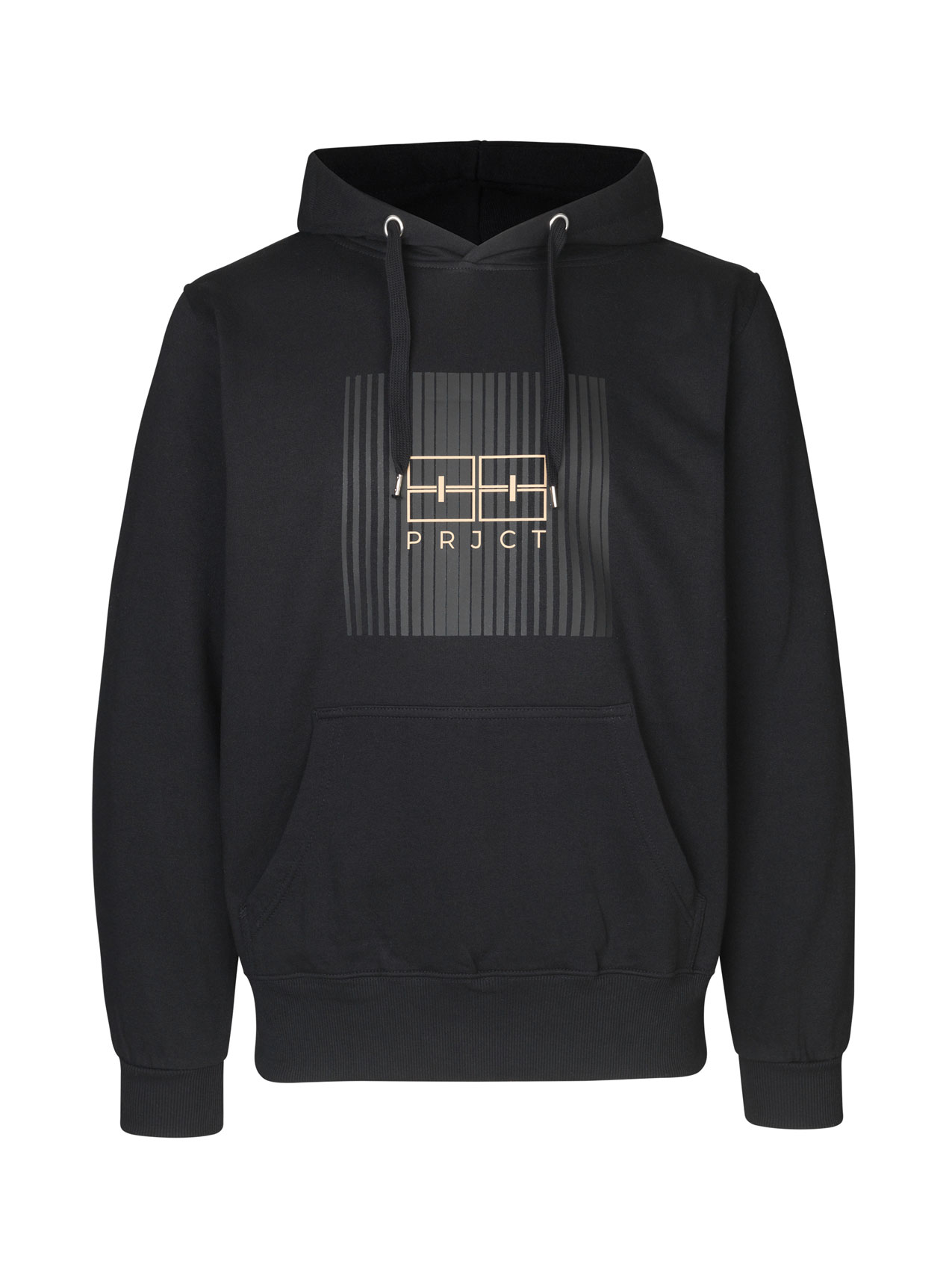 FOR LIVET BROR Hoodie With Front Box Logo - Black