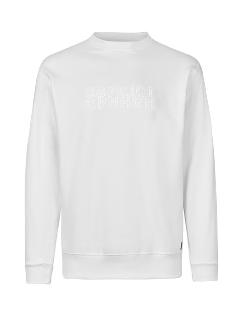 ?LOGO COLLECTION? Sweatshirt Front Embroidered Logo ? White