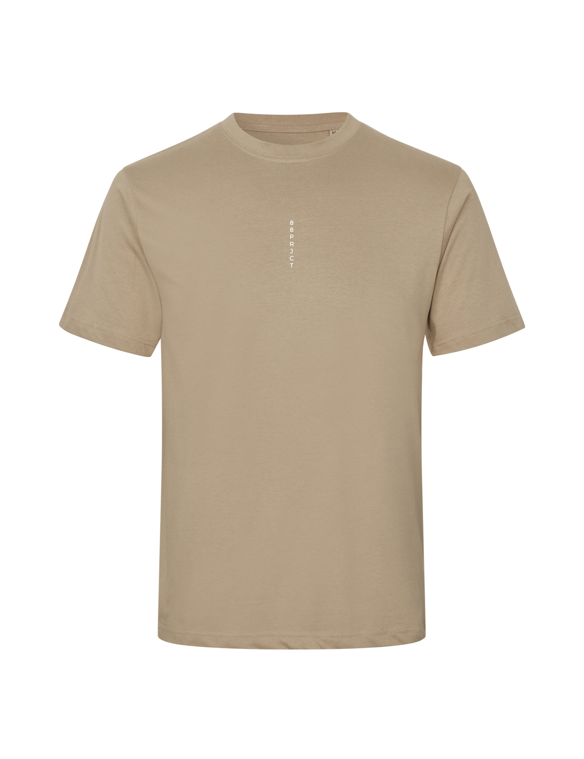 Billede af LOGO COLLECTION T-SHIRT WITH VERTICAL FRONT LOGO PRINT - KHAKI