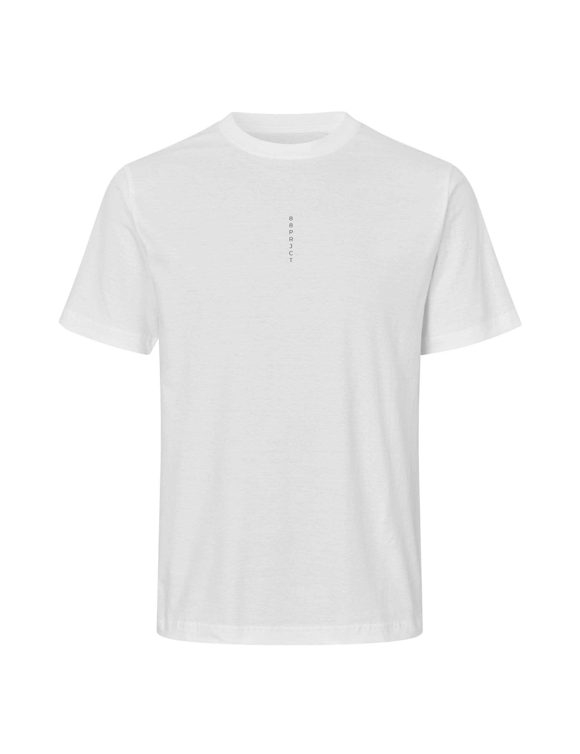 Billede af LOGO COLLECTION T-SHIRT WITH VERTICAL FRONT LOGO PRINT - WHITE