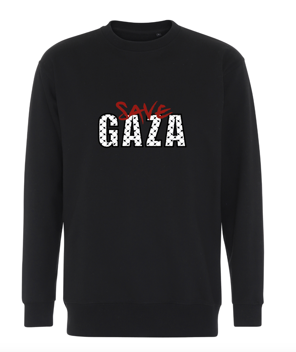 Billede af LIMITED EDITION GAZA CHARITY SWEATSHIRT BLACK